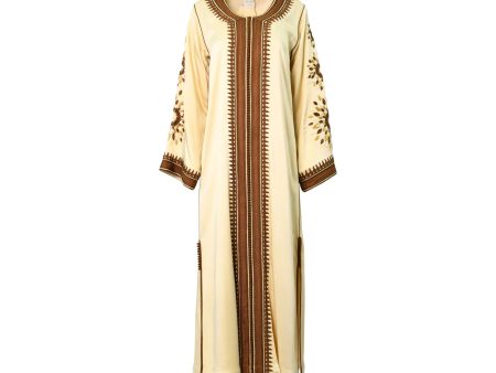 Mijade Fashion Women s Dark Brown Kaftan, Free Size For Discount