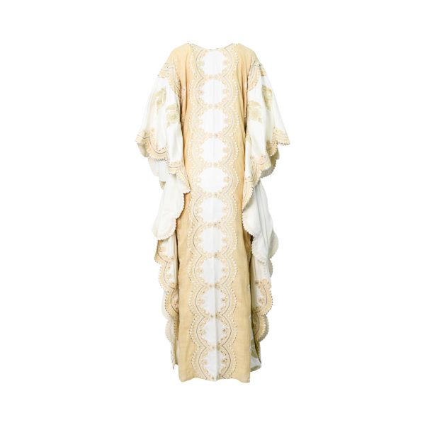 Mijade Fashion Women s Off-white Kaftan, Free size Supply