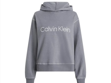 Calvin Klein Women s Grey Lounge Hoodie Hot on Sale