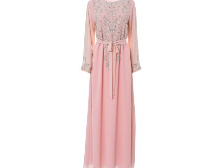 Shaira Women s Pastel Pink Jalabiya Fashion