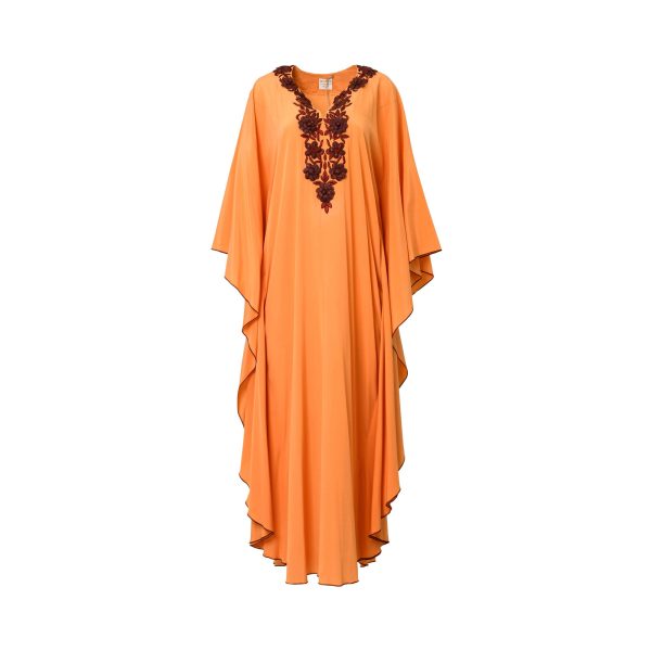 Mijade Fashion Women s Orange Kaftan, Free size For Discount