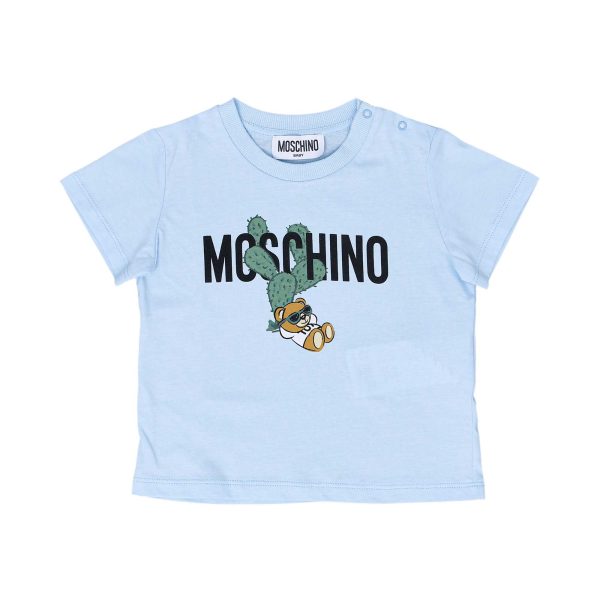 Moschino Kids Baby Boy s Blue T-Shirt For Cheap