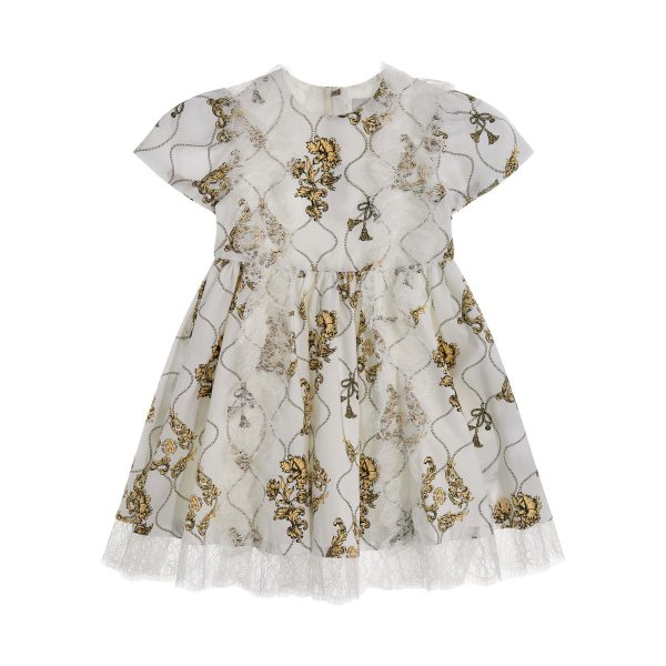 Roberto Cavalli Kids Girl s White Dress For Cheap