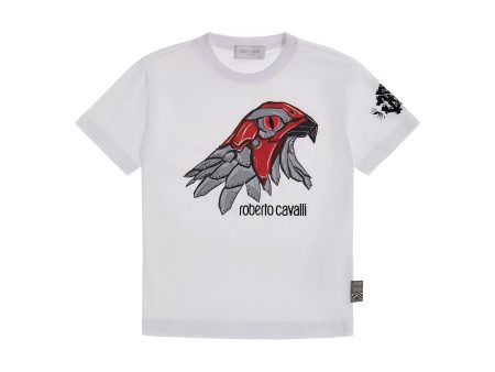 Roberto Cavalli Kids Boy s White T-Shirt For Discount