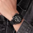 Police Automated Gents Black Dial Black Case Black Leather Strap Watch For Cheap