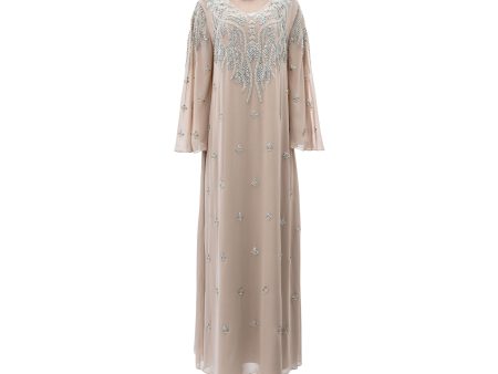 Shaira Women s Dark Beige Jalabiya For Discount