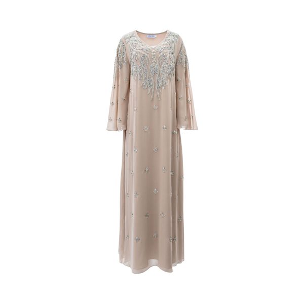 Shaira Women s Dark Beige Jalabiya For Discount