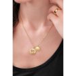 Police Amour Gold Plated Ladies Necklace With Heart Charms and Crystals Sale