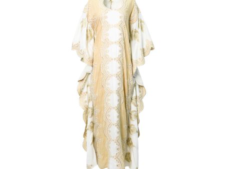 Mijade Fashion Women s Off-white Kaftan, Free size Supply