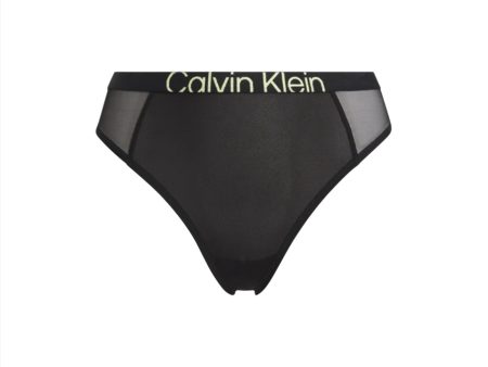 Calvin Klein Women s Black High Leg Tanga Fashion