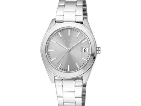 Esprit Coast Ladies Light Grey Dial Stainless Steel Silver Watch Sale