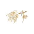 Les Nereides Openwork Petal Iris Post Earrings on Sale