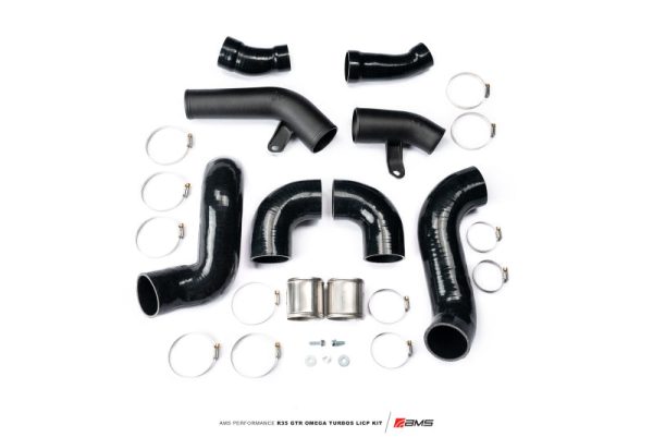 AMS Performance  Nissan R35 GTR Omega Turbo Kit 3in Lower Intercooler Pipes Online