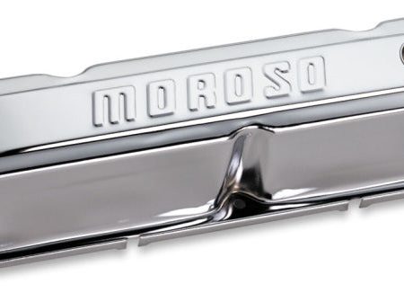 Moroso Mopar 273-360 Valve Cover - w Baffles - Stamped Steel Chrome Plated - Pair Cheap