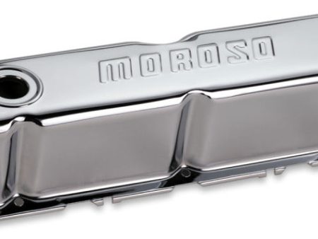 Moroso Ford 302 351W Valve Cover - w Baffles - Stamped Steel Chrome Plated - Pair Cheap