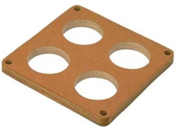 Moroso 4500 Carburetor Spacer - 4 Hole Plenum - 1 2in - Wood Hot on Sale