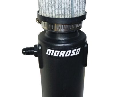 Moroso Breather Tank Catch Can -6An Male Inlet - Black Polyethylene Online