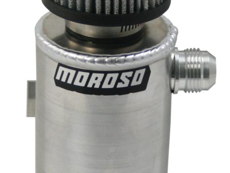 Moroso Breather Tank Catch Can -12An Male Fitting - Roll Bar Mount - Aluminum Cheap