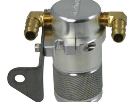 Moroso Chrysler 5.7L (w Aftermarket Intake) Air Oil Separator Catch Can - Billet Aluminum Hot on Sale