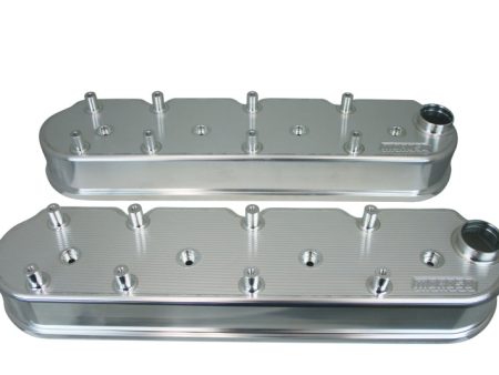 Moroso GM LS Valve Cover - 2.5in - w Coil Mounts - COPO Breathers on Each Cover - Billet Alum - Pair For Sale