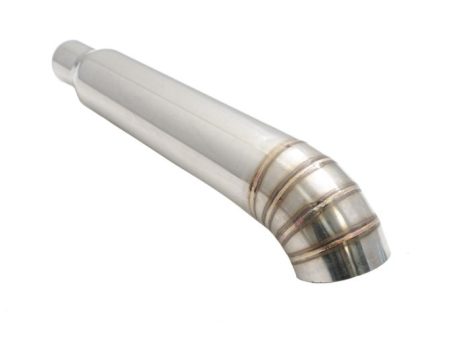 Universal 3  to 4  VIP Exhaust Tips  Blast Pipes  Style - Single - Turn Down - Stainless Tip - MR-UT-FD-S4 Online now