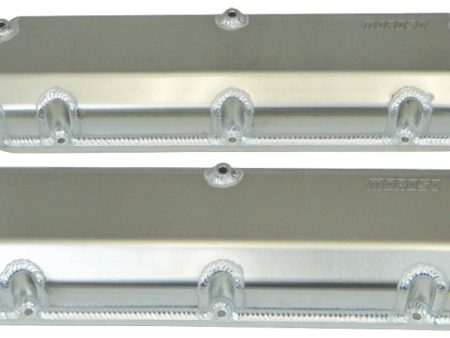 Moroso Ford 302 351W Valve Cover w Billet Rail - 2.75in - Aluminum - Pair on Sale