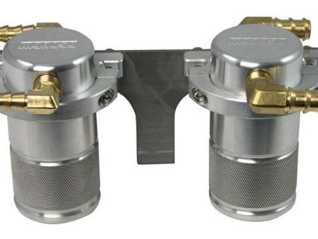 Moroso 08-14 Subaru STi (w Front Mount Intercooler) Air Oil Separator Catch Can - Billet Aluminum Sale