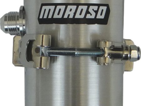 Moroso Breather Tank Catch Can -8An Male Fitting - Aluminum on Sale