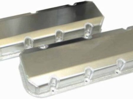 Moroso Chevrolet Big Block Valve Cover w Billet Rail - No Logo - Exhaust & Intake Pockets - Aluminum Hot on Sale