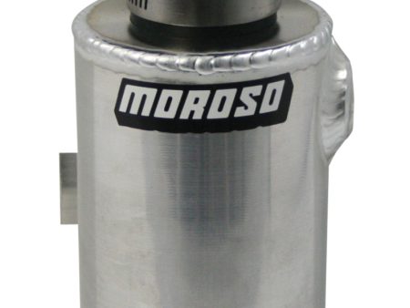 Moroso Breather Tank Catch Can - 1 2in NPT Female Fitting - Roll Bar Mount - Aluminum Sale