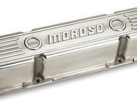 Moroso Chevrolet Small Block Valve Cover - 3.5in - Polished Aluminum - Pair Cheap