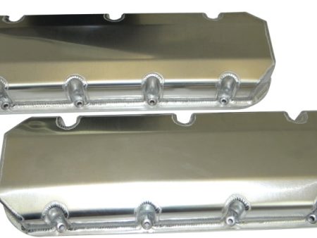 Moroso Chevrolet Big Block Valve Cover w Billet Rail - Steel Inserts - No Logo - Aluminum - Pair For Sale