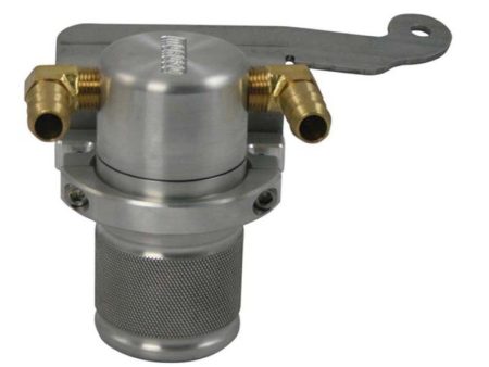 Moroso 11-14 Ford Mustang V6 Air Oil Separator Catch Can - Small Body - Billet Aluminum For Discount