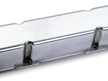 Moroso Chevrolet Small Block Valve Cover - 3.5in - No Logo - Polished Aluminum - Pair Supply