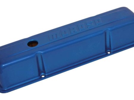 Moroso Chevrolet Small Block Valve Cover - Blue Powder Coat - Single Online Hot Sale