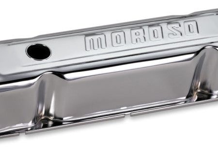 Moroso Mopar 361-440 Valve Cover - w Baffles - Stamped Steel Chrome Plated - Pair Supply