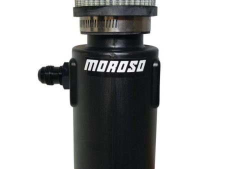 Moroso Breather Tank Catch Can -8An Male Inlet - Black Polyethylene For Sale