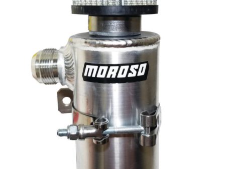 Moroso Breather Tank Catch Can - 16An Male Fitting - Aluminum Online Hot Sale