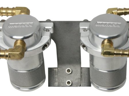 Moroso 04-07 Subaru STi (w Front Mount Intercooler) Air Oil Separator Catch Can - Billet Aluminum Online now