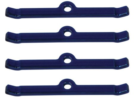 Moroso Chevrolet Small Block Valve Cover Hold Downs - Steel - Blue Powder Coat - Set of 4 Sale