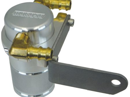 Moroso Dodge Challenger 5.7 6.4L (w Shaker Hood) Air Oil Separator Catch Can - Billet Aluminum For Sale