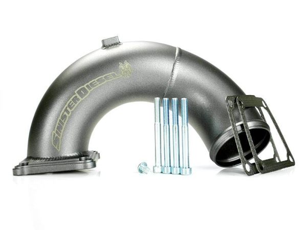 Sinister Diesel 98-02 Dodge Cummins 5.9L Intake Elbow - Grey For Sale