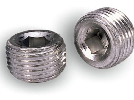 Moroso Pipe Plugs - 1 2in NPT Thread - 3 8in Hex Socket Drive - Aluminum - 2 Pack Online